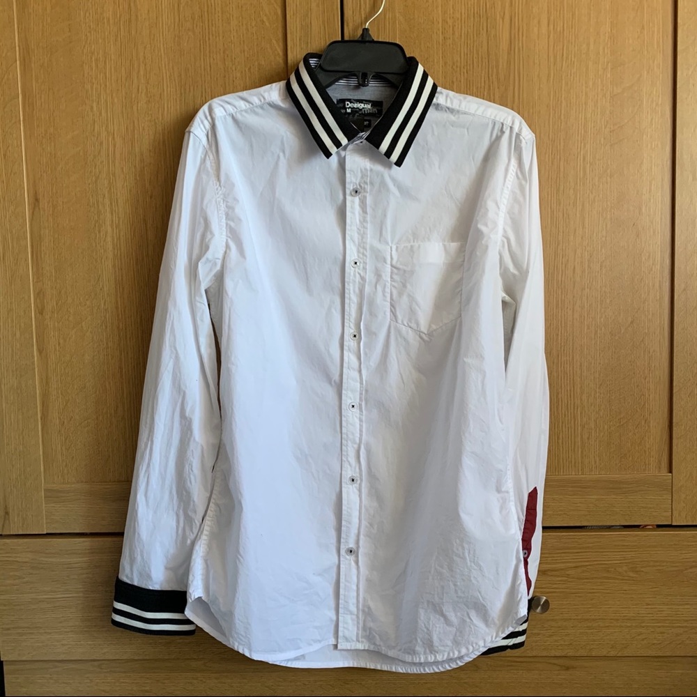 Desigual Mens Button Down Dress Shirt